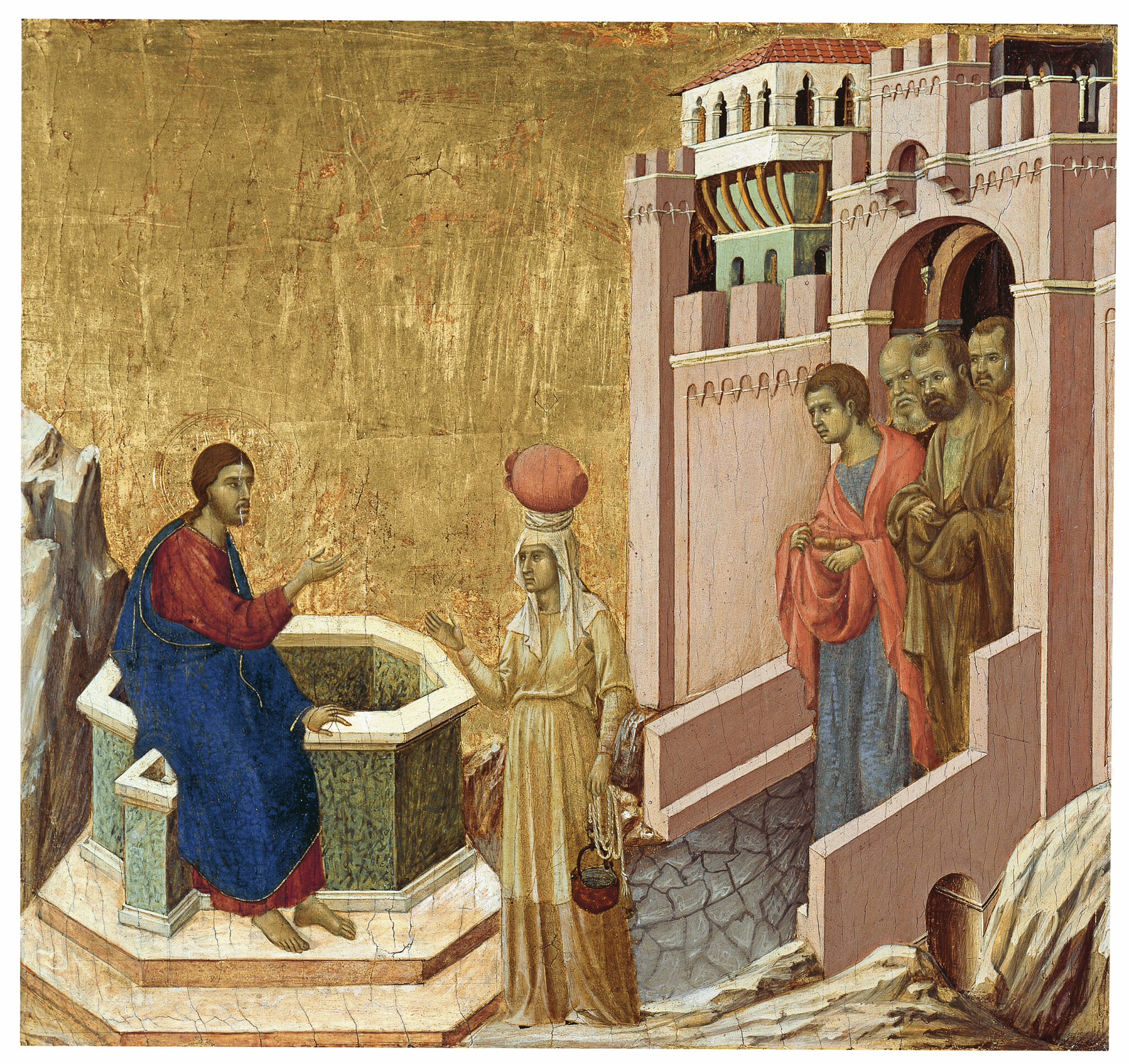 Duccio Maestà, Christ and the Woman of Samaria © Museo Thyssen-Bornemisza, Madrid