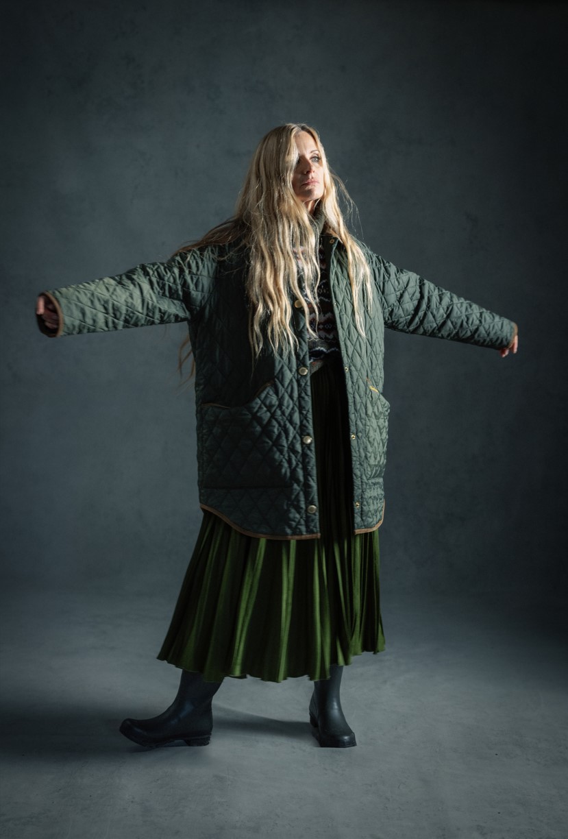 Laura wears Barbour 30th Anniversary Oversized Liddesdale RRP £179 Available at Barbour.com